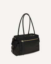 Explore medium Shoulder Bag in Re-Nylon - BLACK | Base Blu