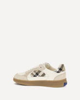 Sneakers Terrace in pelle e Check  - BEIGE | Base Blu
