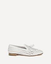 Leather Loafers - WHITE | Base Blu