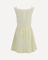 Abito mini Sunday drappeggiato a balze  - CREMA  | Base Blu