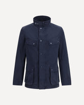 Garment Dyed Duke Casual Jacket - BLUE | Base Blu