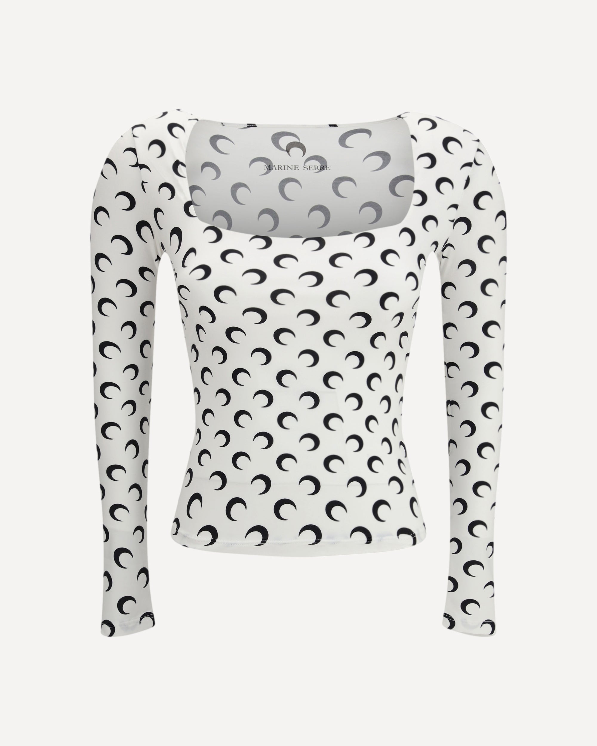 MARINE SERRE Recycled Moon Top WHITE | Base Blu