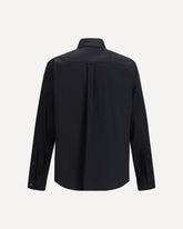 Cotton Shirt with pockets - BLACK | Base Blu