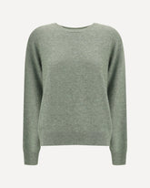 Lorynna Cashmere Crewneck Sweater - GREEN | Base Blu