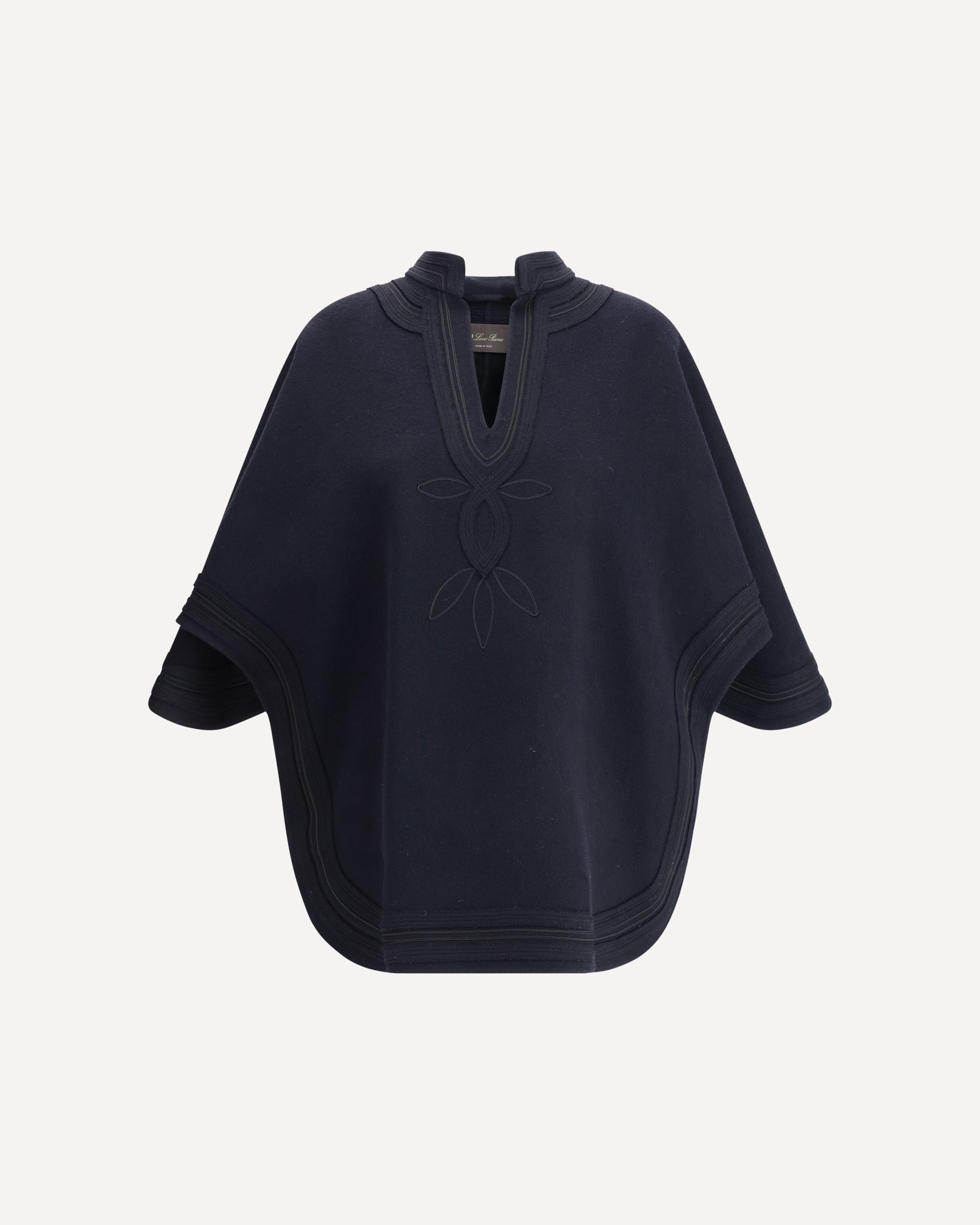 Loropianaネイビー カシミヤポンチョ LORO PIANA Lia cashmere Cape BLUE | Base Blu