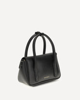 Borsa a Mano C-me Lock mini - NERO | Base Blu