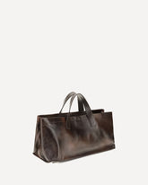 Port Tote Handbag - BROWN | Base Blu