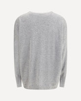 Crewneck Sweater in pure cashmere - GREY | Base Blu