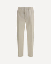 Cotton drawstring Pants - CREAM | Base Blu