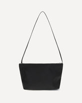 Satin-finish nylon Shoulder Bag - BLACK | Base Blu