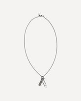 Metal paperclip Necklace - SILVER | Base Blu
