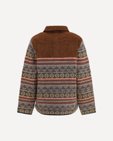 Western Industry geometric Jacket - BROWN | Base Blu