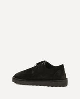 Sancrispa Alta suede Derby Shoes - BLACK | Base Blu