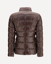 High-neck padded Jacket - BROWN | Base Blu