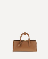Borsa a Mano Delta in naubuk piccola - BEIGE | Base Blu