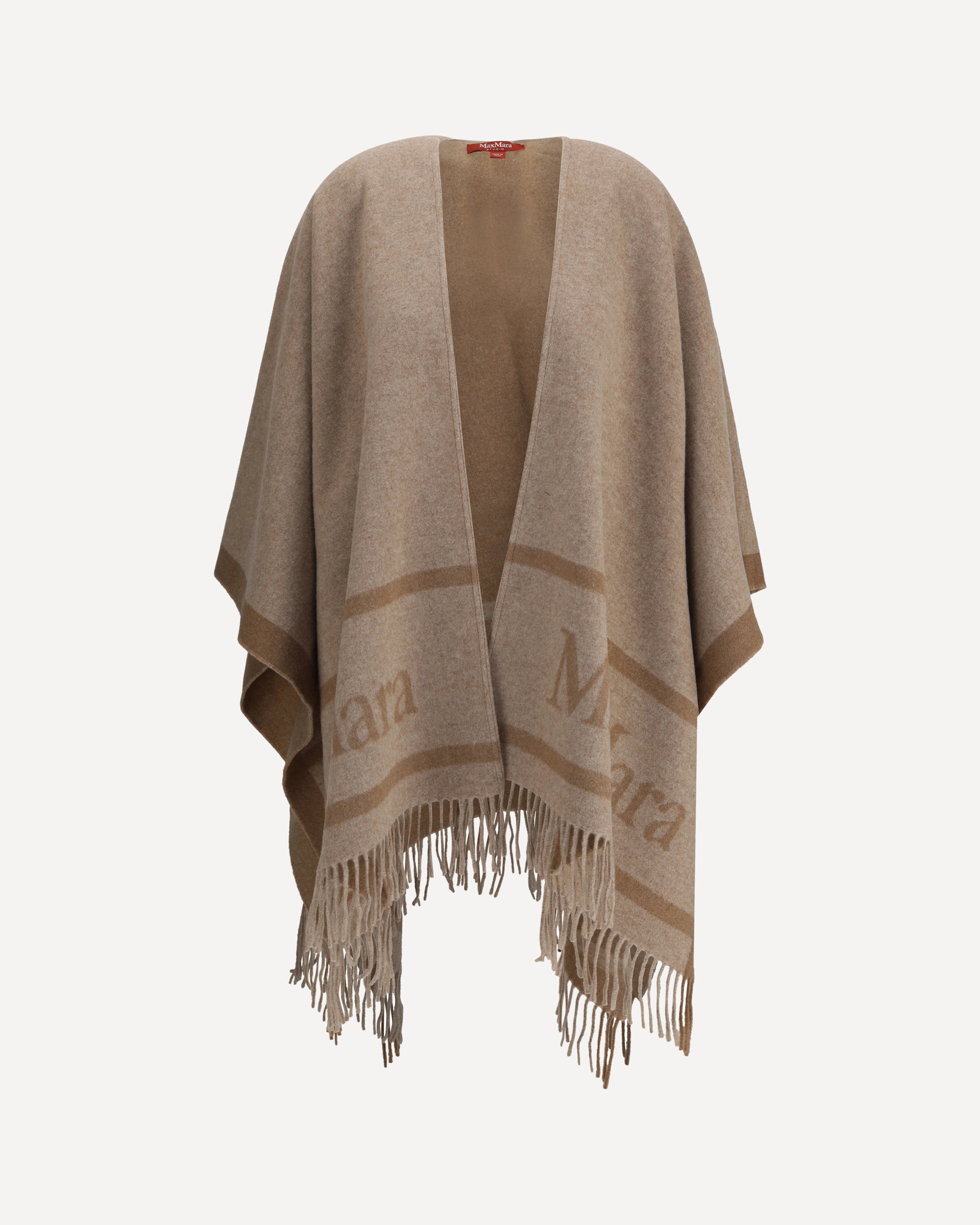 MAX MARA STUDIO Hildesdt wool Cape BEIGE | Base Blu MAX MARA STUDIO Hildesdt wool Cape BEIGE | Base Blu