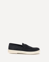Suede Loafers - BLUE | Base Blu