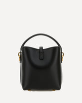 Borsa a Secchiello Le 37 mini in pelle lucida - NERO | Base Blu