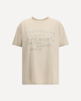 T-shirt in cotone con logo numerico - BEIGE | Base Blu