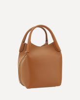 Bale Small Bucket Bag - BROWN | Base Blu