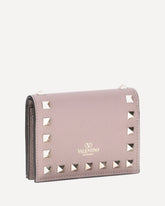 Rockstud leather Wallet - PINK | Base Blu