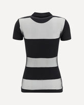 Sheer Polo Shirt - BLACK | Base Blu