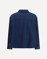 Camicia in misto cotone e lino - BLU | Base Blu