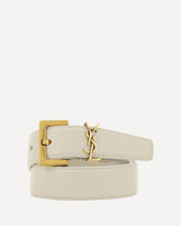 Leather Belt - WHITE | Base Blu