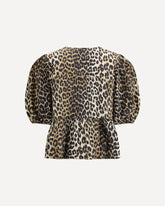Leopard cotton Shirt - MULTICOLOUR | Base Blu