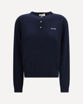 Maglione serafino in cashmere - BLU | Base Blu