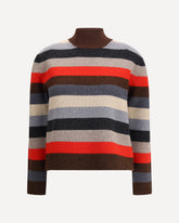 Merino Wool Turtleneck Sweater - MULTICOLOUR | Base Blu