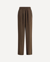 Silk wide leg Pants - BROWN | Base Blu