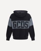 Spray Logo Hooded Sweatshirt - BLACK | Base Blu