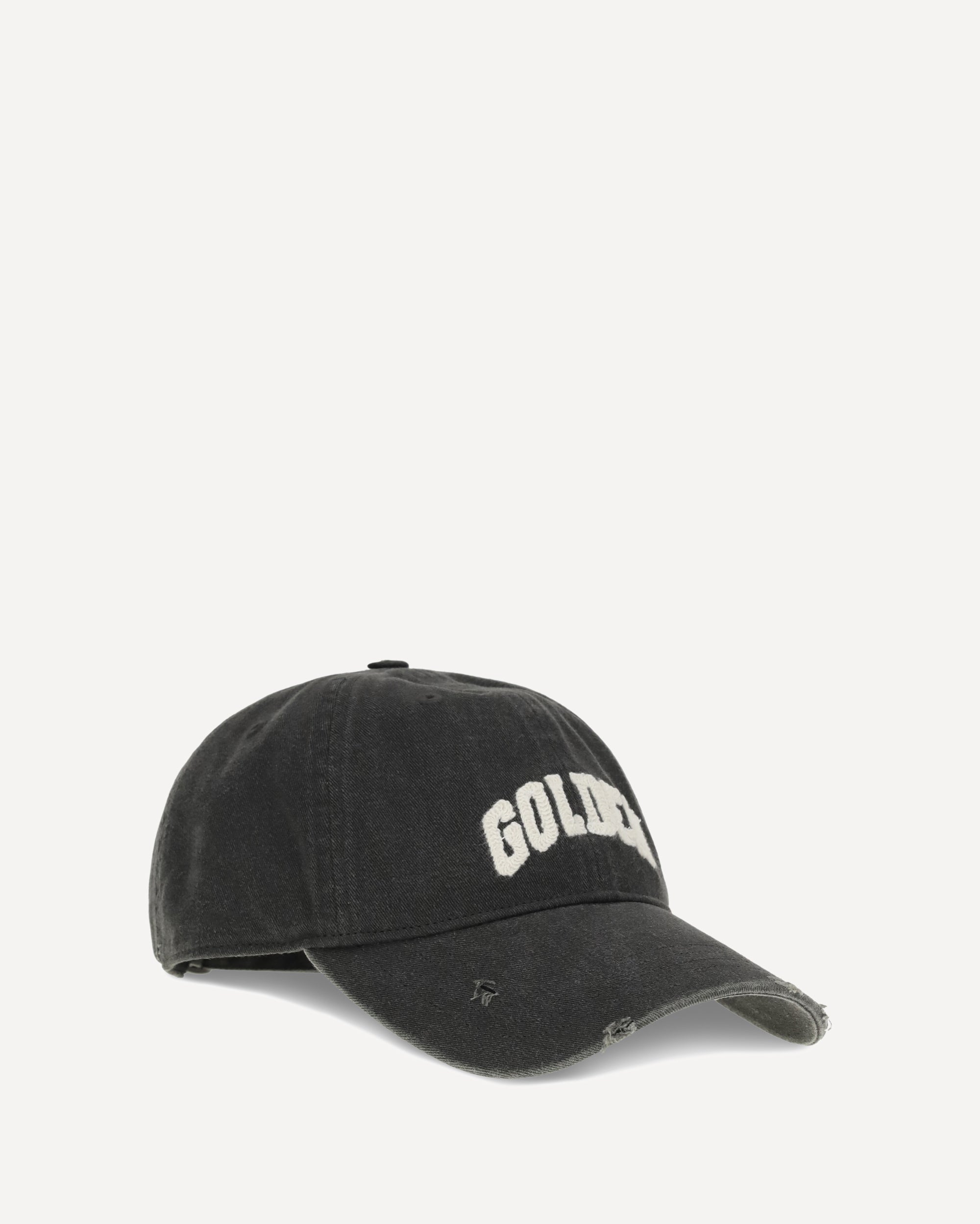 GOLDEN GOOSE Cotton Baseball Cap BLACK | Base Blu