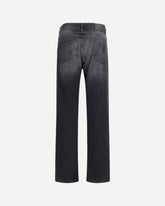Straight-leg cotton Jeans - BLACK | Base Blu