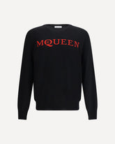 Maglione in lana con logo - NERO | Base Blu