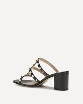 Rockstud Slider Sandals - BLACK | Base Blu