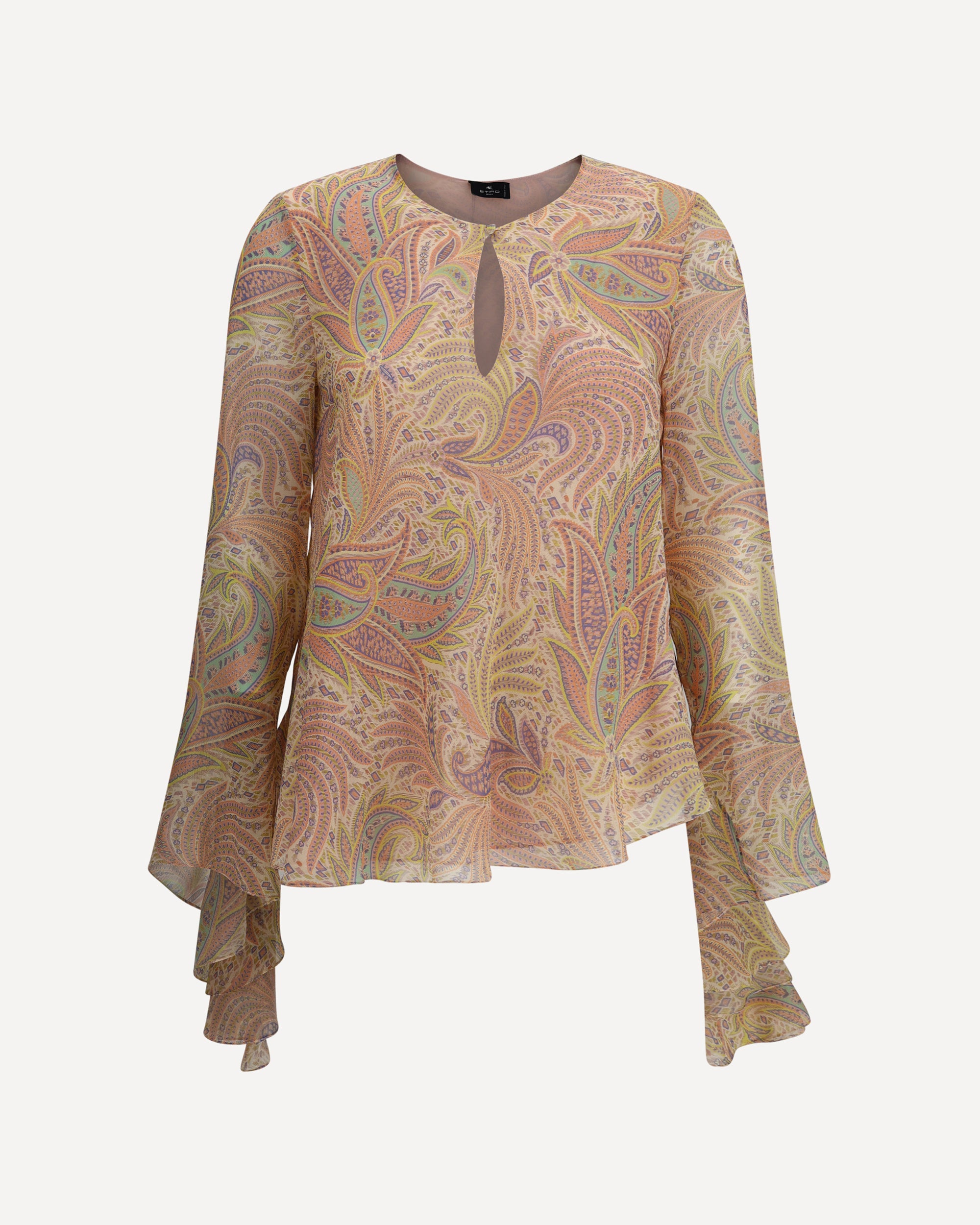 ETRO Paisley print silk Blouse MULTICOLOUR | Base Blu