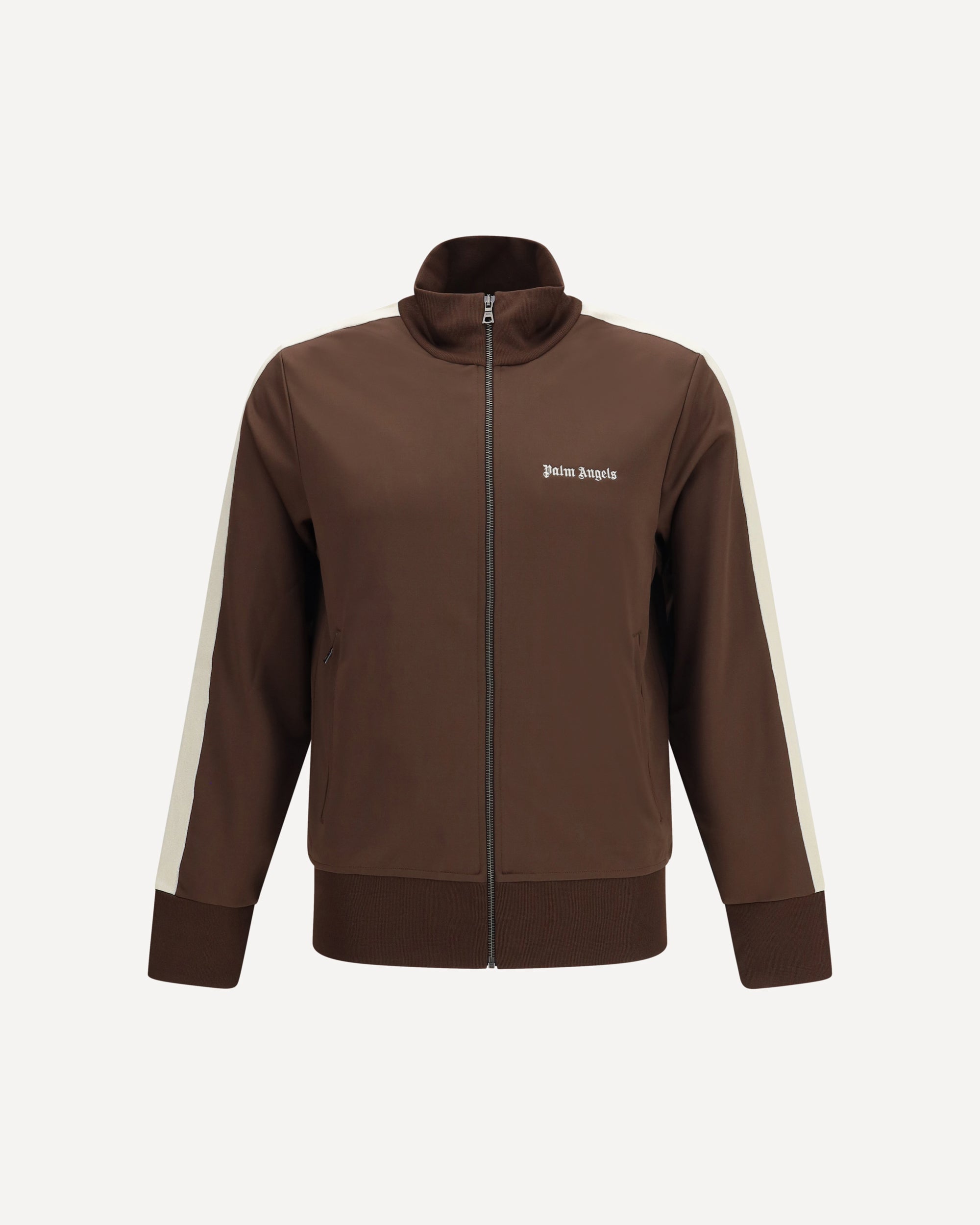Palm Angels ベロア トラックジャケット ブラウン PALM ANGELS Classic logo track Jacket BROWN | Base Blu