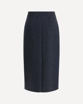 Walker Wrap Midi Skirt - BLUE | Base Blu