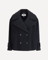 Cappotto corto oversize - NERO | Base Blu