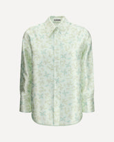 Floral-print Shirt - GREEN | Base Blu