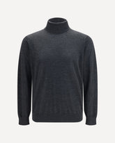 Cashmere turtleneck Sweater - GREY | Base Blu