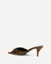 Sandali Mules Babylone in pelle scamosciata - MARRONE | Base Blu