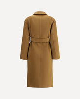 Cashmere Melinda Coat - BROWN | Base Blu