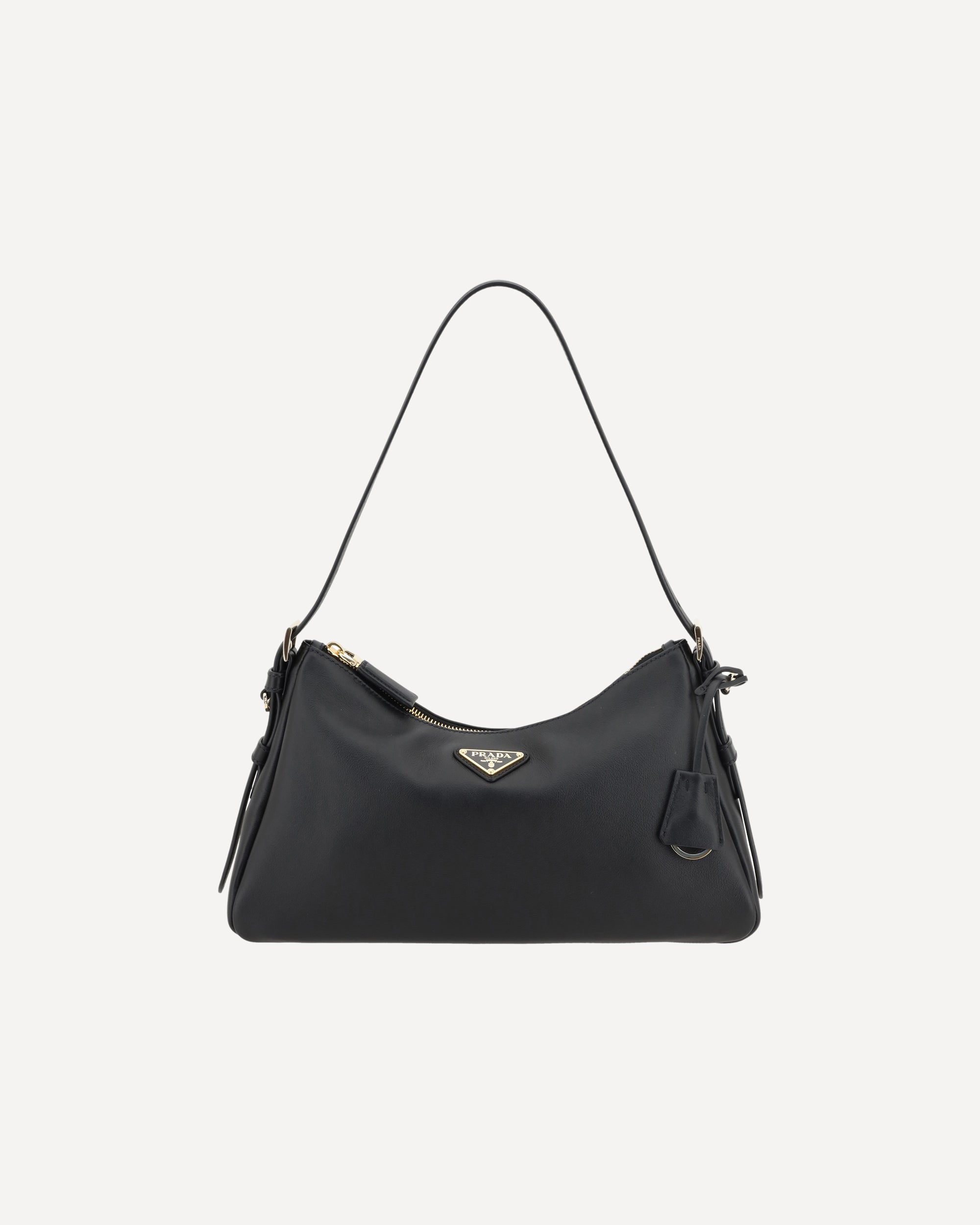 PRADA Aimée Medium Shoulder Bag BLACK | Base Blu