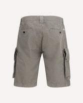 Cotton gabardine Bermuda Shorts - GREY | Base Blu