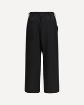 Pantaloni a gamba dritta in lana - NERO | Base Blu