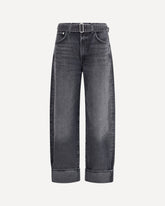Jeans ampio Cuffed Taper  - NERO | Base Blu