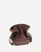 Jamie mini leather Clutch Bag - BORDEAUX | Base Blu